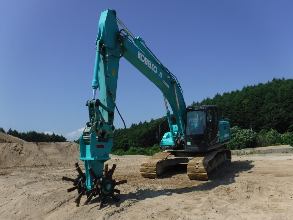 改良機　MT型ロータリースタビライザー(0.8ｍ3級バックホウ)